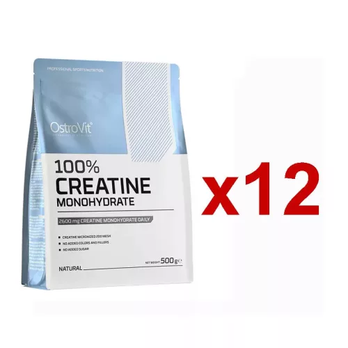 OstroVit Supreme Pure Creatine Monohydrate 12x500g Unflavored (Ízesítetlen)