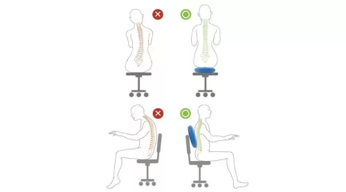 S-Sport Masszázs- és egyensúlypárna (Dynair), sötétkék