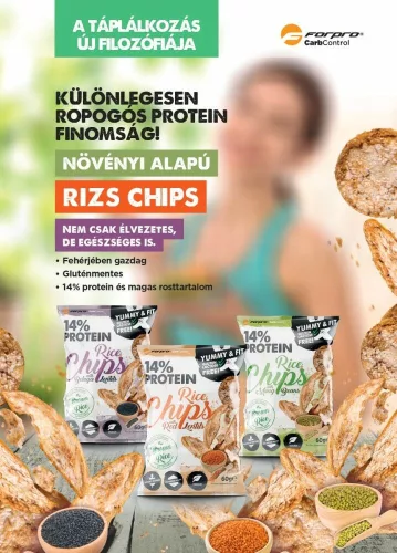 ForPro Brown Rice Chips With Black Lentil 18x60 g (beluga lencsével)