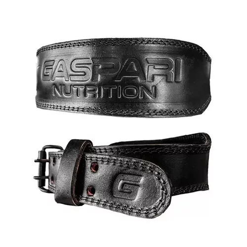 Gaspari Genuine Leather Weight Belt Bőr Súlyemelő Öv Fekete