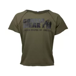   Gorilla Wear Classic Rövidujjú Edző Felső – Katonazöld