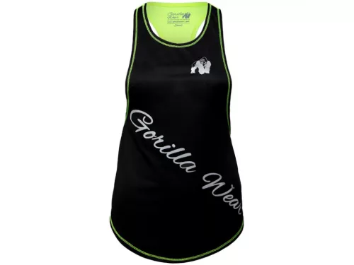 Gorilla Wear Florida Stringer Tank Top – Fekete/neon lime