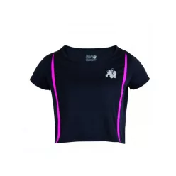   Gorilla Wear Columbia Crop Top - (akciós) – Fekete/rózsaszín