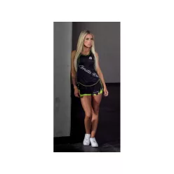 Gorilla Wear Denver Short - Black/neon Lime – Fekete/lime