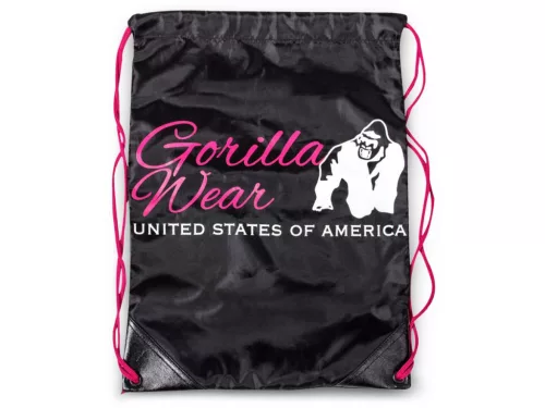 Gorilla Wear Drawstring Bag – Fekete/rózsaszín