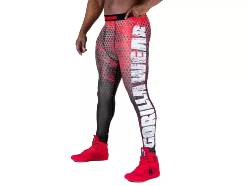 Gorilla Wear Bruce Men's Tights – Szürke/piros