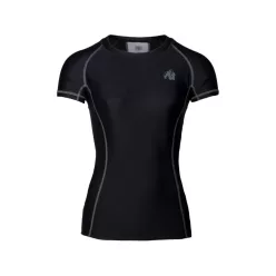   Gorilla Wear Carlin Compression Short Sleeve Top – Fekete/szürke