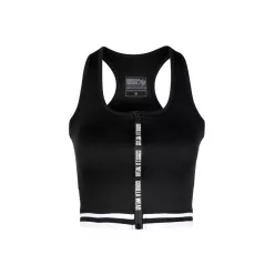 Gorilla Wear Mesa Zip Front Crop Top – Fekete