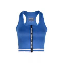 Gorilla Wear Mesa Zip Front Crop Top – Kék