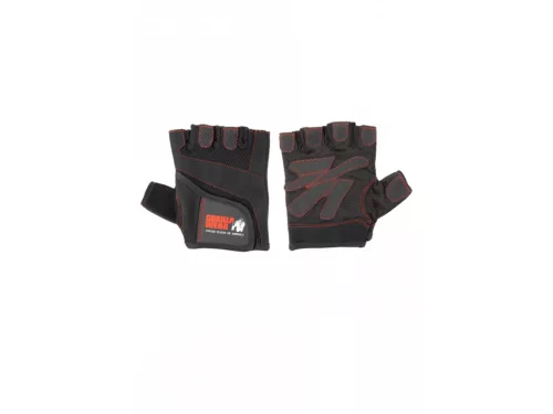Gorilla Wear Women's Fitness Gloves - Stitched – Fekete/piros