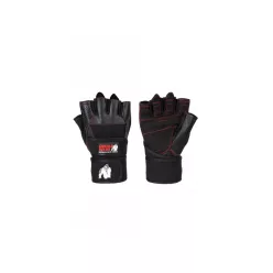   Gorilla Wear Dallas Wrist Wrap Gloves – Fekete/piros varrással