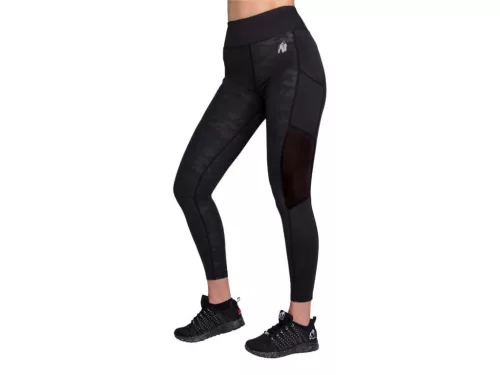 Gorilla Wear Savannah Mesh Tights – Fekete terepmintás