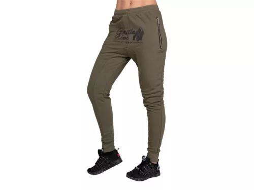 Gorilla Wear Celina Drop Crotch Joggers – Katonazöld