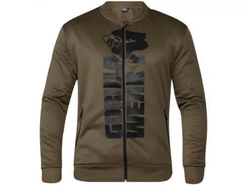 Gorilla Wear Ballinger Track Jacket – Katonazöld/fekete