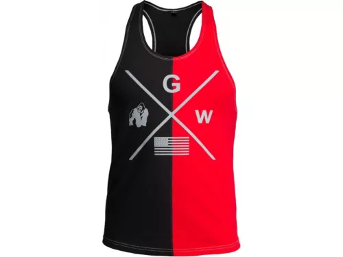 Gorilla Wear Sterling Stringer Tank Top – Fekete/piros