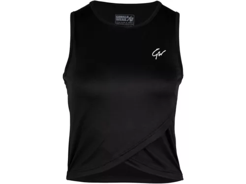 Gorilla Wear Estelle Twisted Crop Top – Fekete