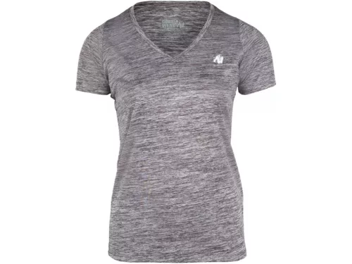 Gorilla Wear Elmira V-neck T-shirt – Szürke melírozott