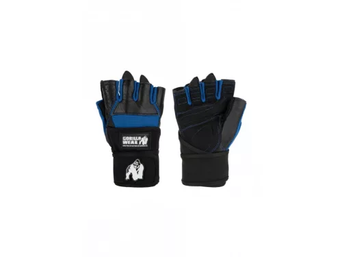 Gorilla Wear Dallas Wrist Wrap Gloves – Fekete/kék