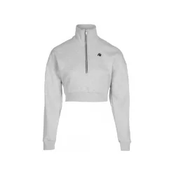 Gorilla Wear Ocala Cropped Half-zip Sweatshirt – Szürke
