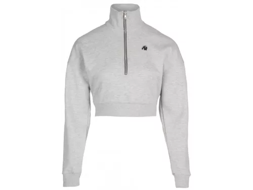 Gorilla Wear Ocala Cropped Half-zip Sweatshirt – Szürke