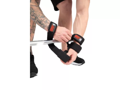 Gorilla Wear Figure 8 Lifting Straps – Fekete