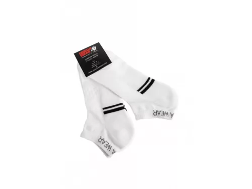 Gorilla Wear Quarter Socks 2-pack – Fehér