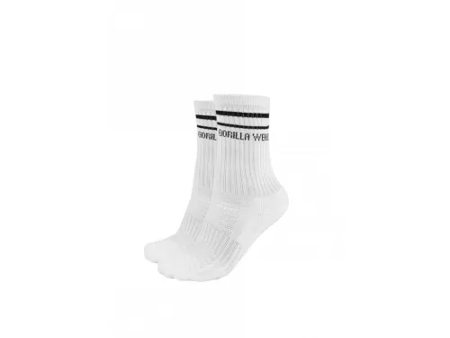 Gorilla Wear Crew Socks 2-pack – Fehér