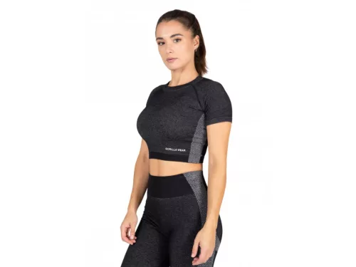 Gorilla Wear Selah Seamless Crop Top – Fekete