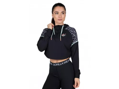 Gorilla Wear Zion Cropped Hoodie – Fekete