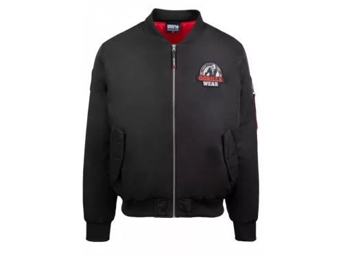 Gorilla Wear Covington Bomber Jacket – Fekete