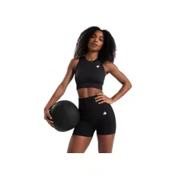   Gorilla Wear Olivia Seamless Varrásmentes Rövid Felső – Fekete