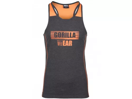 Gorilla Wear Wallace Tank Top – Szürke/narancssárga