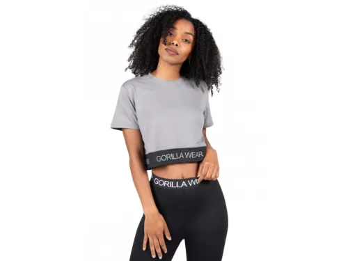 Gorilla Wear Colby Cropped T-shirt – Szürke