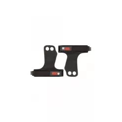 Gorilla Wear 2-hole Leather Lifting Grips – Fekete