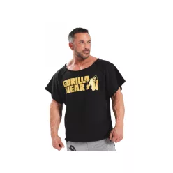   Gorilla Wear Classic Rövidujjú Edző Felső – Fekete/arany