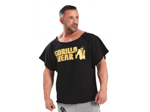 Gorilla Wear Classic Rövidujjú Edző Felső – Fekete/arany