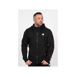 Gorilla Wear Leon Cipzáras Kapucnis Felső – Fekete