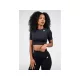 Gorilla Wear Whitney Seamless Varrásmentes Rövid Felső – Fekete