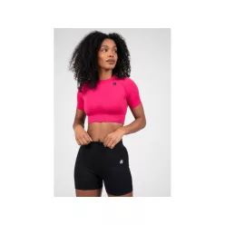   Gorilla Wear Whitney Seamless Varrásmentes Rövid Felső – Rózsaszín