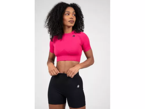 Gorilla Wear Whitney Seamless Varrásmentes Rövid Felső – Rózsaszín