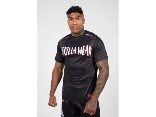 Gorilla Wear Clayton Póló – Fekete/piros