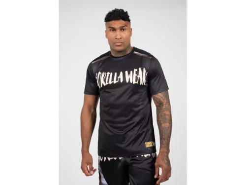 Gorilla Wear Clayton Póló – Fekete/arany