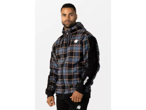Gorilla Wear Kenton Cipzáros Dzseki – Fekete/kék