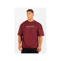 Gorilla Wear Callaway Oversized Póló – Bordó vörös