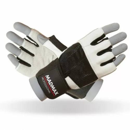 Madmax Professional White Csuklószorítós Kesztyű