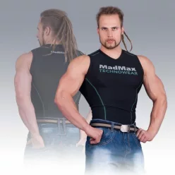 Madmax Compression Sleveless Top - Zöld Ujjatlan Felső