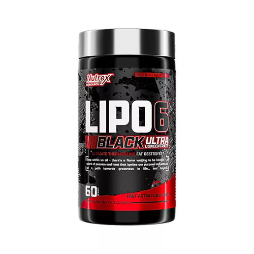 Nutrex Lipo-6 Black Ultra Concentrate Ultrakoncentrált Zsírégető Formula 60 Kapszula
