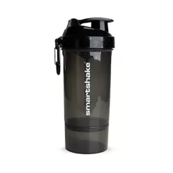   Smartshake Original 2go One Portartós Shaker 800 ml Gunsmoke Black/Áttetsző Fekete