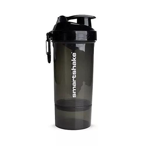 Smartshake Original 2go One Portartós Shaker 800 ml Gunsmoke Black/Áttetsző Fekete