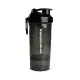Smartshake Original 2go One Portartós Shaker 800 ml Gunsmoke Black/Áttetsző Fekete
